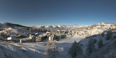 Valberg, Isola, Auron... Les images de la neige dans les stations azuréennes ce mardi