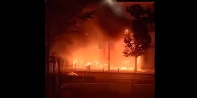 Spectaculaire incendie la nuit dernière à Toulon, un restaurant en partie ravagé