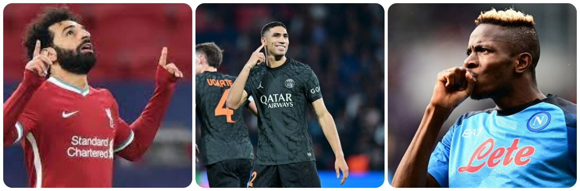 Salah, Hakimi et Osimhen nommés pour le prix du meilleur joueur africain