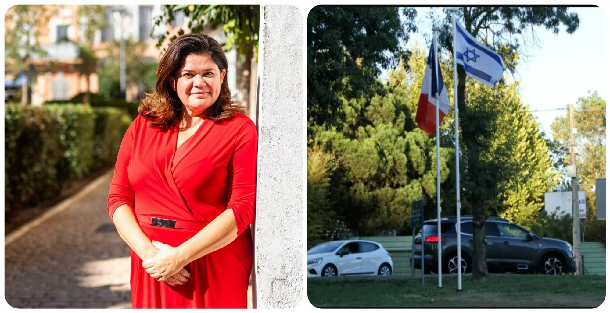 Le maire de Cogolin souhaite la "bienvenue" à la députée LFI Raquel Garrido avec des drapeaux israéliens