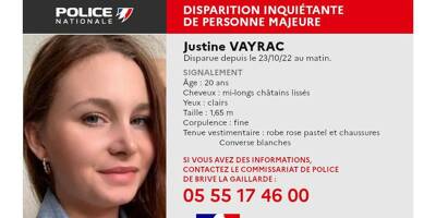 Jeune femme disparue à Brive: des 