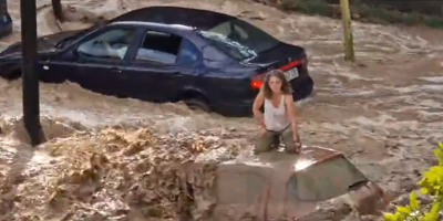 Des rues transformées en torrent: les images des spectaculaires inondations à Saragosse