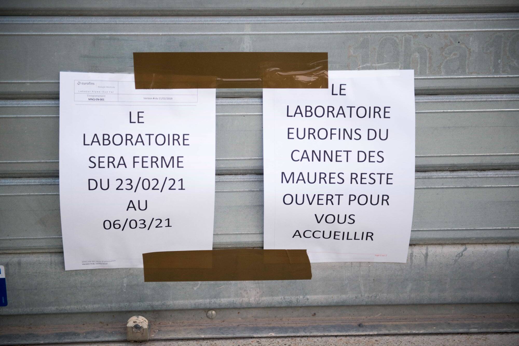 Un laboratoire d'analyse médical du Var fermé suite à la contamination Covid-19 du personnel?
