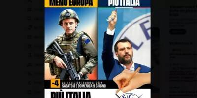 Pourquoi le vice-Premier ministre italien, Matteo Salvini, a publié un photo-montage de Macron en tenue de combat