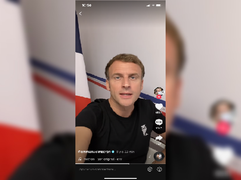 Covid-19: en vacances dans le Var, Emmanuel Macron veut répondre "aux fausses informations" sur Tik Tok et Instagram