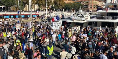 Coup d'envoi de la 15e mobilisation anti-pass sanitaire dans les rues de Nice