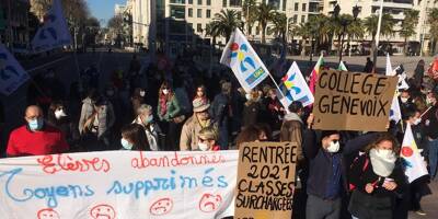 Près de 300 manifestants défilent pour l'école à Toulon