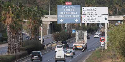 Une voiture s'encastre dans un bus sur l'A570 entre Hyères et Toulon, deux blessés