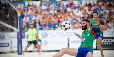La pinède de Juan-les- Pins accueille le Mondial de foot volley