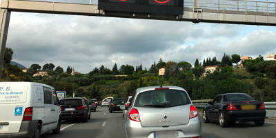 L'autoroute A8 partiellement coupée après un accident ce jeudi matin dans le contournement de Nice