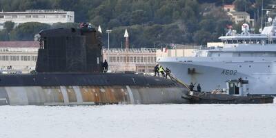 VIDEO. Le sous-marin nucléaire d'attaque Perle a quitté Toulon pour Cherbourg