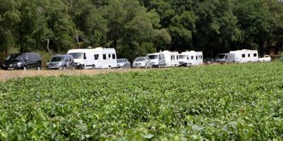 Plus d'une soixantaine de caravanes des gens du voyage s'installent sur un terrain privé à Mouans-Sartoux