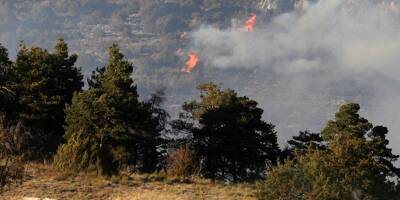 Les images du violent incendie qui fait rage dans le Var, déjà 30 hectares partis en fumée