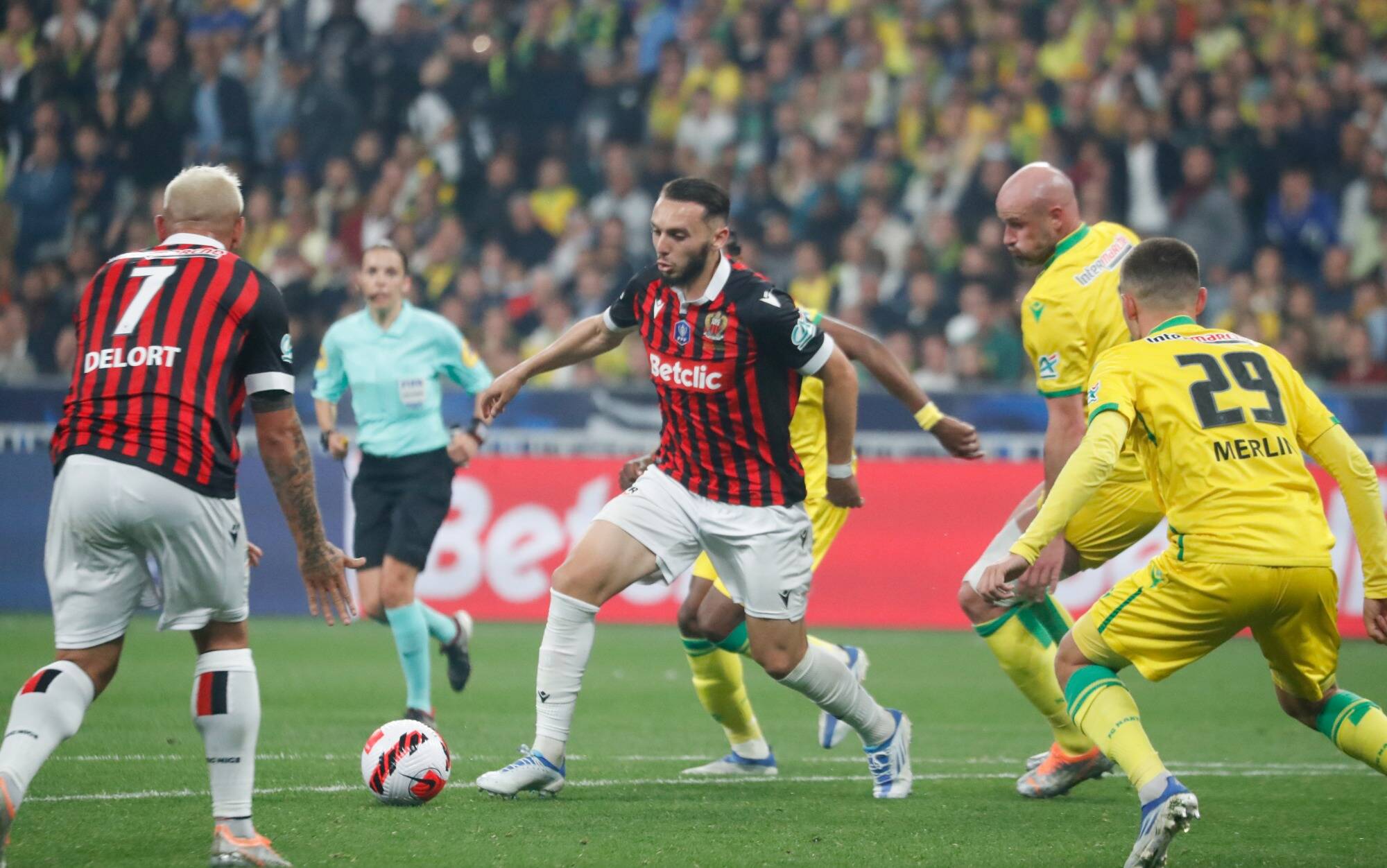 L'OGC Nice avec Gouiri en attaque face à Saint-Etienne