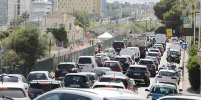 La voie Mathis fermée après un accident ce jeudi midi, la circulation perturbée dans l'ouest de Nice