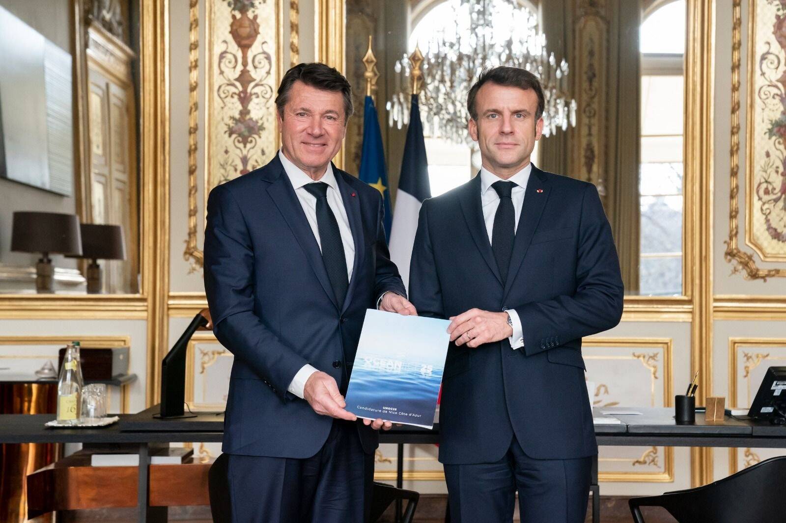 Macron confie à Estrosi une mission sur l'élévation du niveau de la mer en préambule du sommet de l'Océan en 2025 à Nice