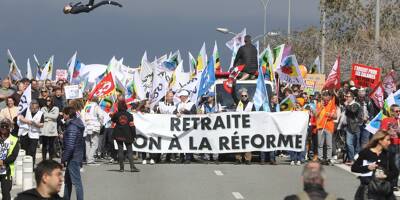 Grève du 23 mars: les images des manifestations dans le Var et les Alpes-Maritimes, ce jeudi