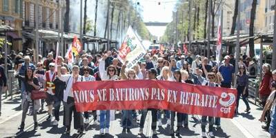 La journée de mobilisation contre la réforme des retraites de ce jeudi 13 avril à Nice résumée en 5 photos