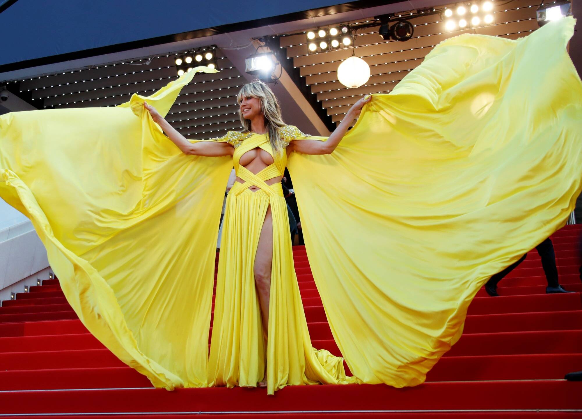 Het mini-jurkongeluk van Heidi Klum op de rode loper van Cannes onthulde meer dan verwacht