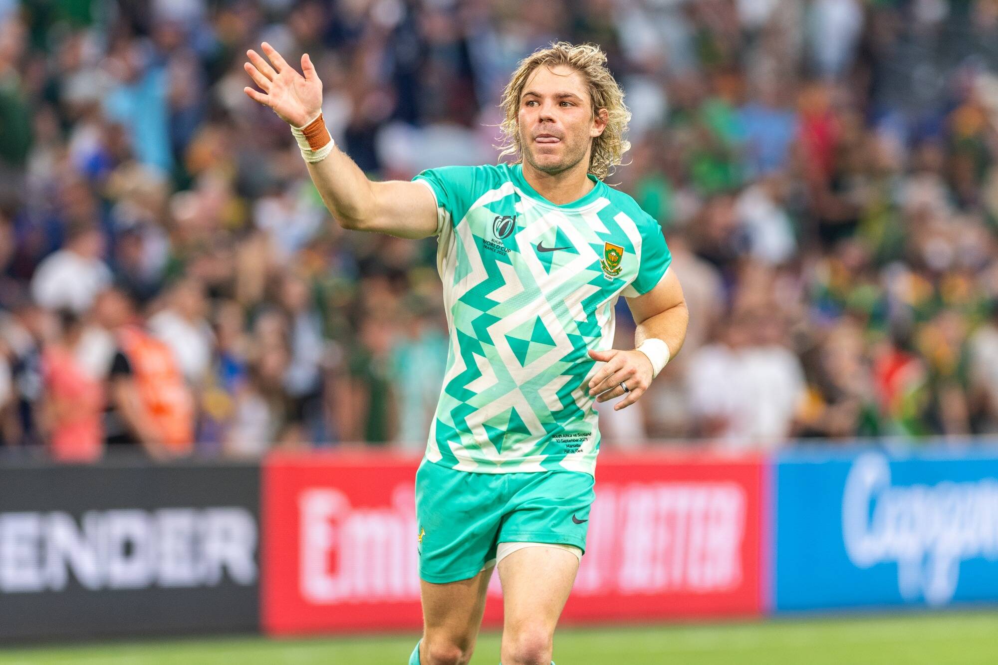 Coupe du monde de rugby: les Springboks avec De Klerk, Pollard et un banc en "7-1" avant la finale