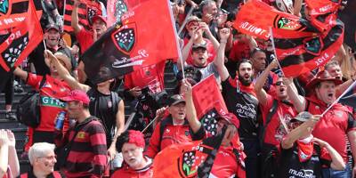 Un petit groupe de supporters toulonnais