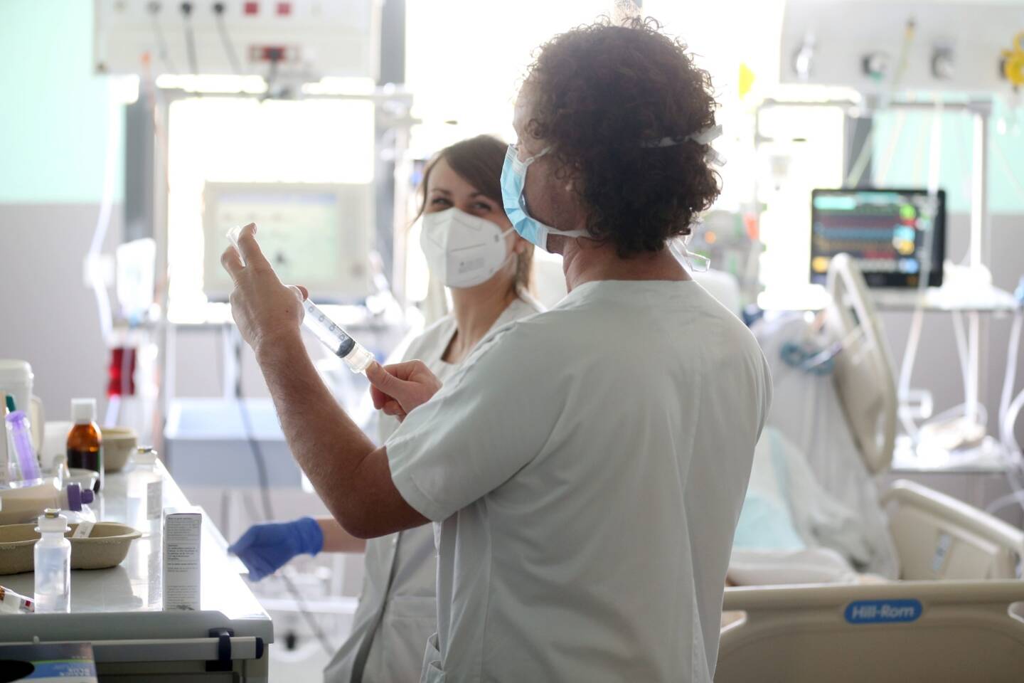 Reanimatiedienst tijdens de COVID-19-epidemie.