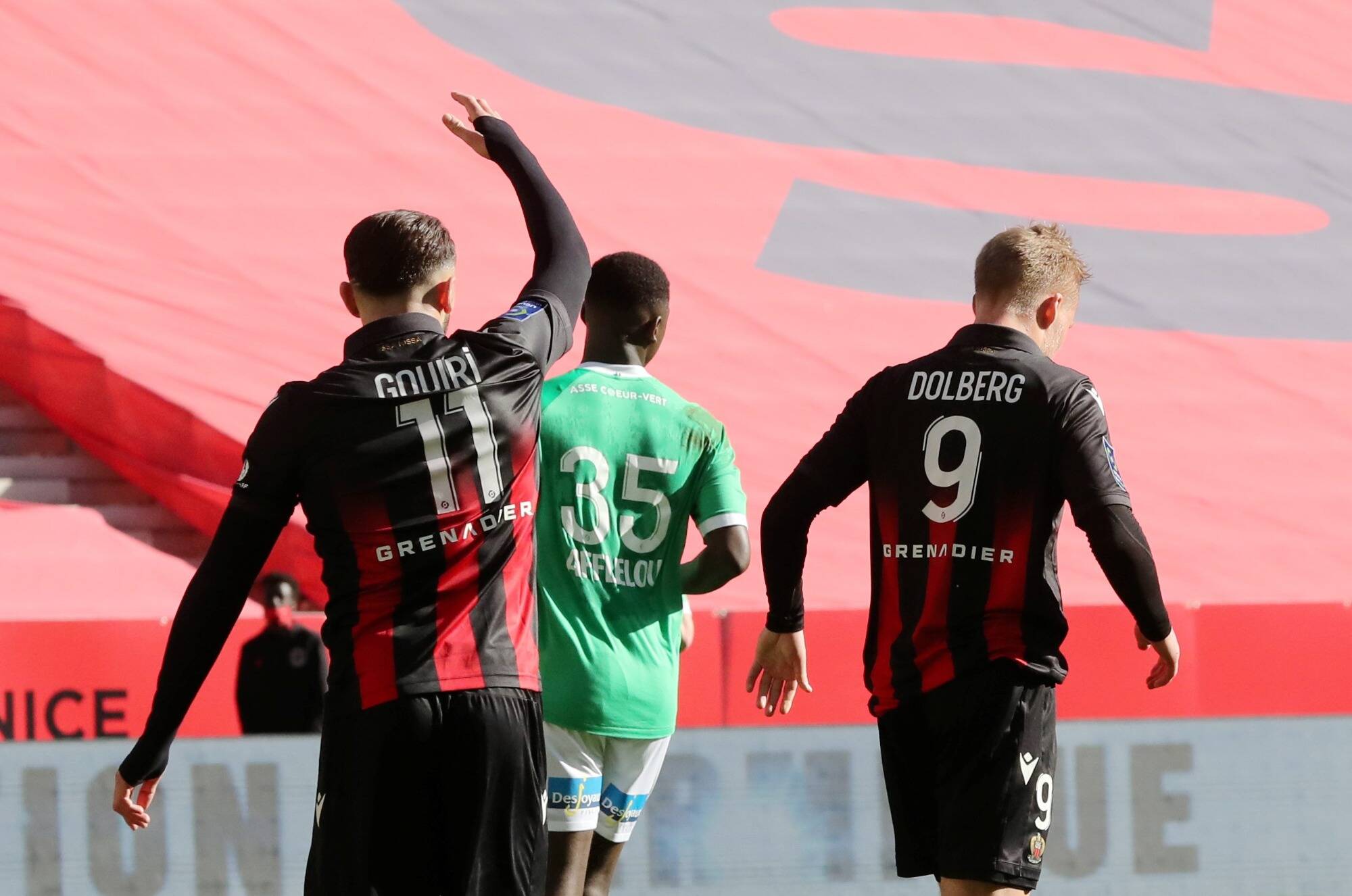 L'OGC Nice avec le trio Gouiri - Dolberg - Delort face à Lyon