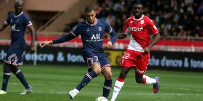 La star du PSG Kylian Mbappé a profité des installations de l'AS Monaco pour s'entraîner