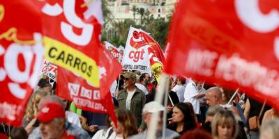 Grève interprofessionnelle: trois mobilisations ce mardi à Nice