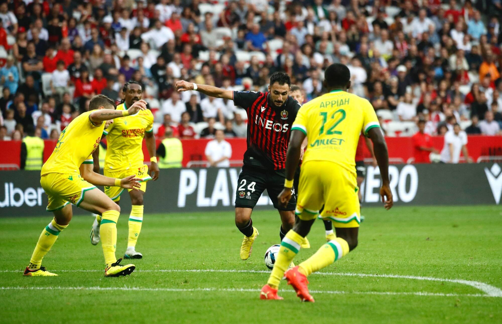L'OGC Nice arrache le nul à la dernière seconde contre Nantes grâce à un pénalty (1-1)