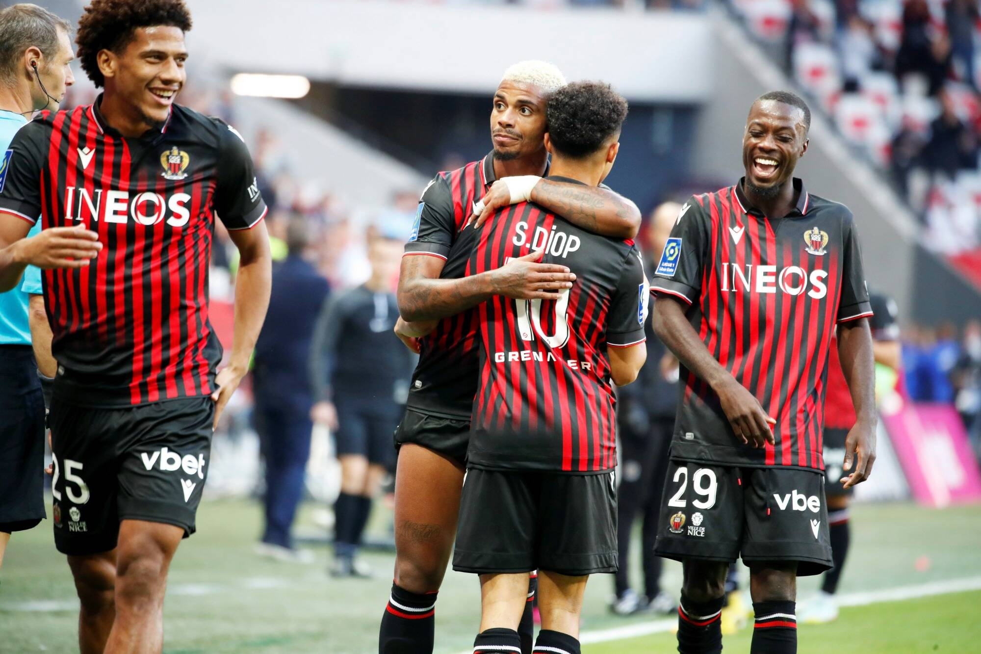 Le groupe des 21 joueurs de l'OGC Nice pour affronter Lyon, vendredi