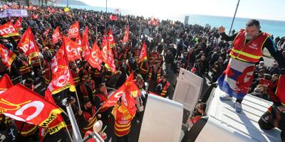 Grève du 7 mars: les images des impressionnants cortèges de manifestants à Nice et Cannes contre la réforme des retraites
