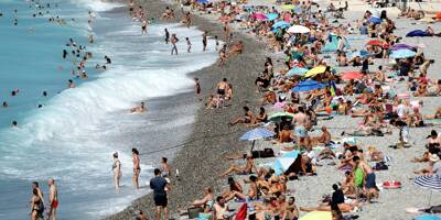 Baisse brutale de la température de l'eau de la mer Méditerranée sur les plages de Nice