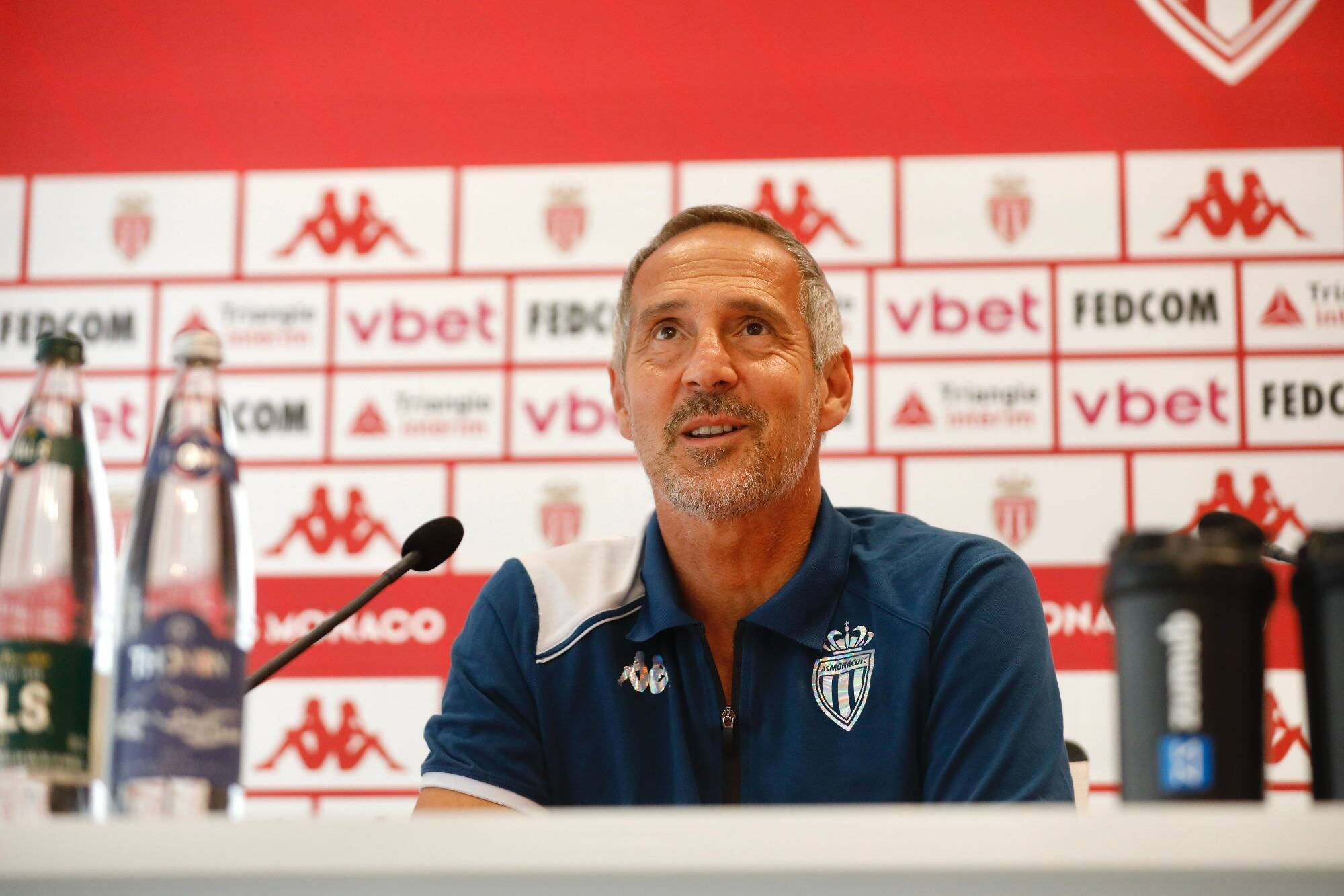"On va jouer avec courage": les mots du coach de l'AS Monaco avant le choc de vendredi contre le PSG