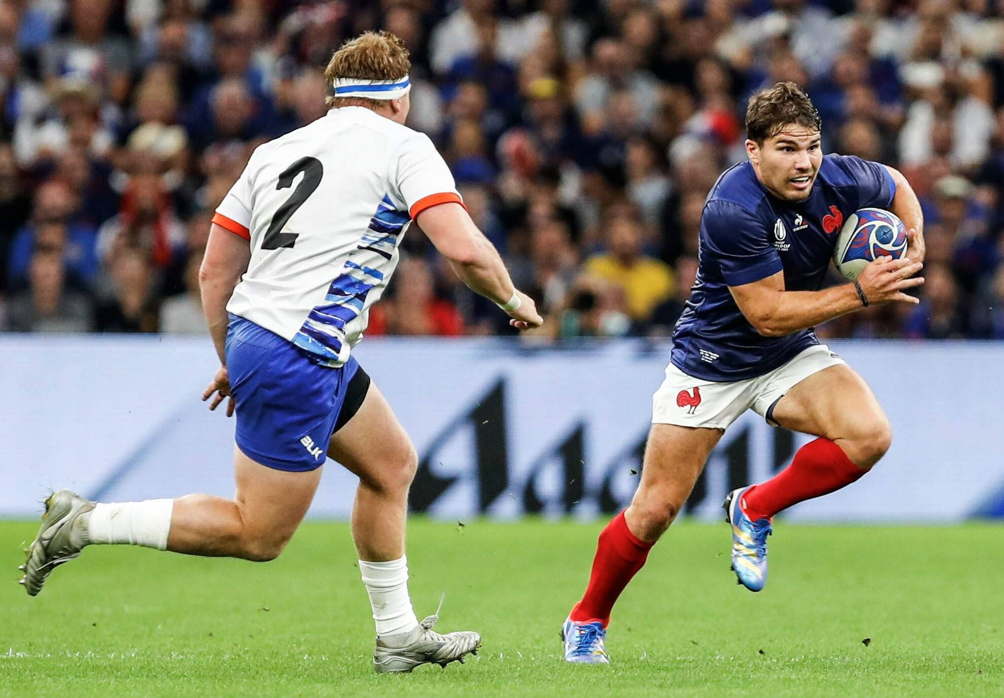 Coupe du monde de rugby: titulaire et capitaine, Antoine Dupont sera bien là face aux Springboks en quart de finale