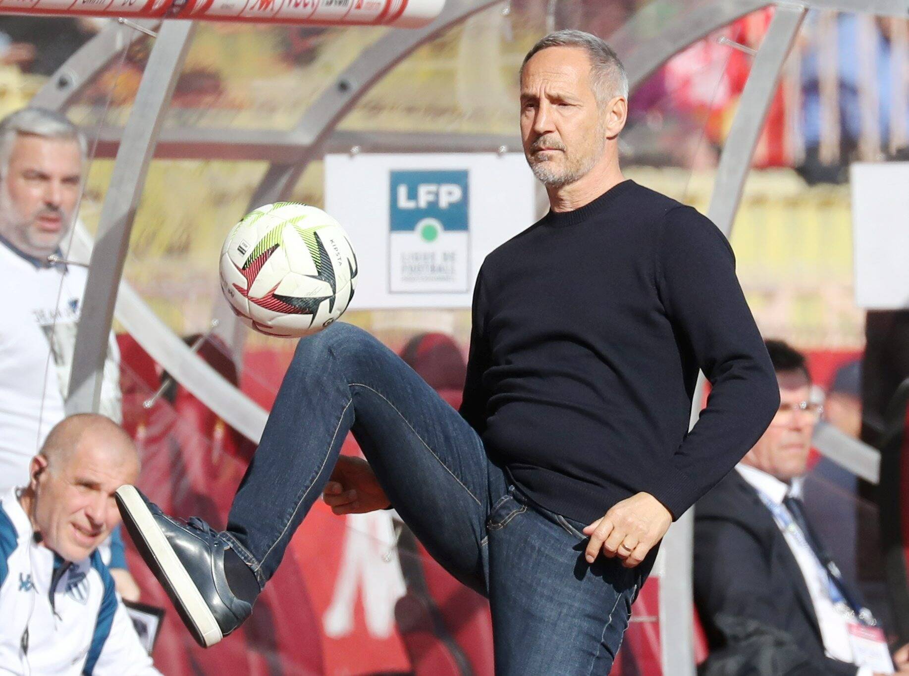 "J'ai envie de rejouer l'Europe". Les mots du coach de l'AS Monaco Adi Hütter avant le match contre Toulouse