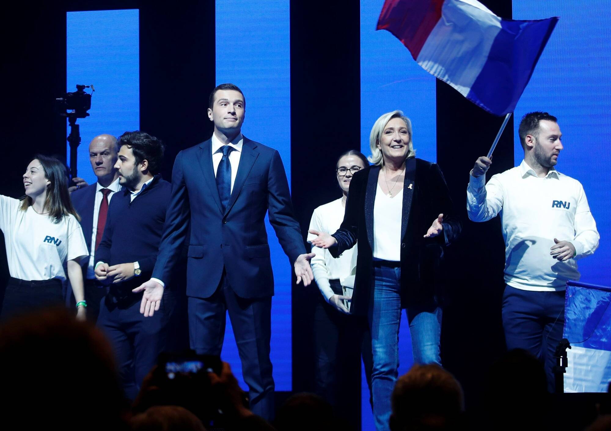 "Cela va très bien" entre Le Pen et Bardella, assure le vice-président du RN, réfutant toute guerre des chefs