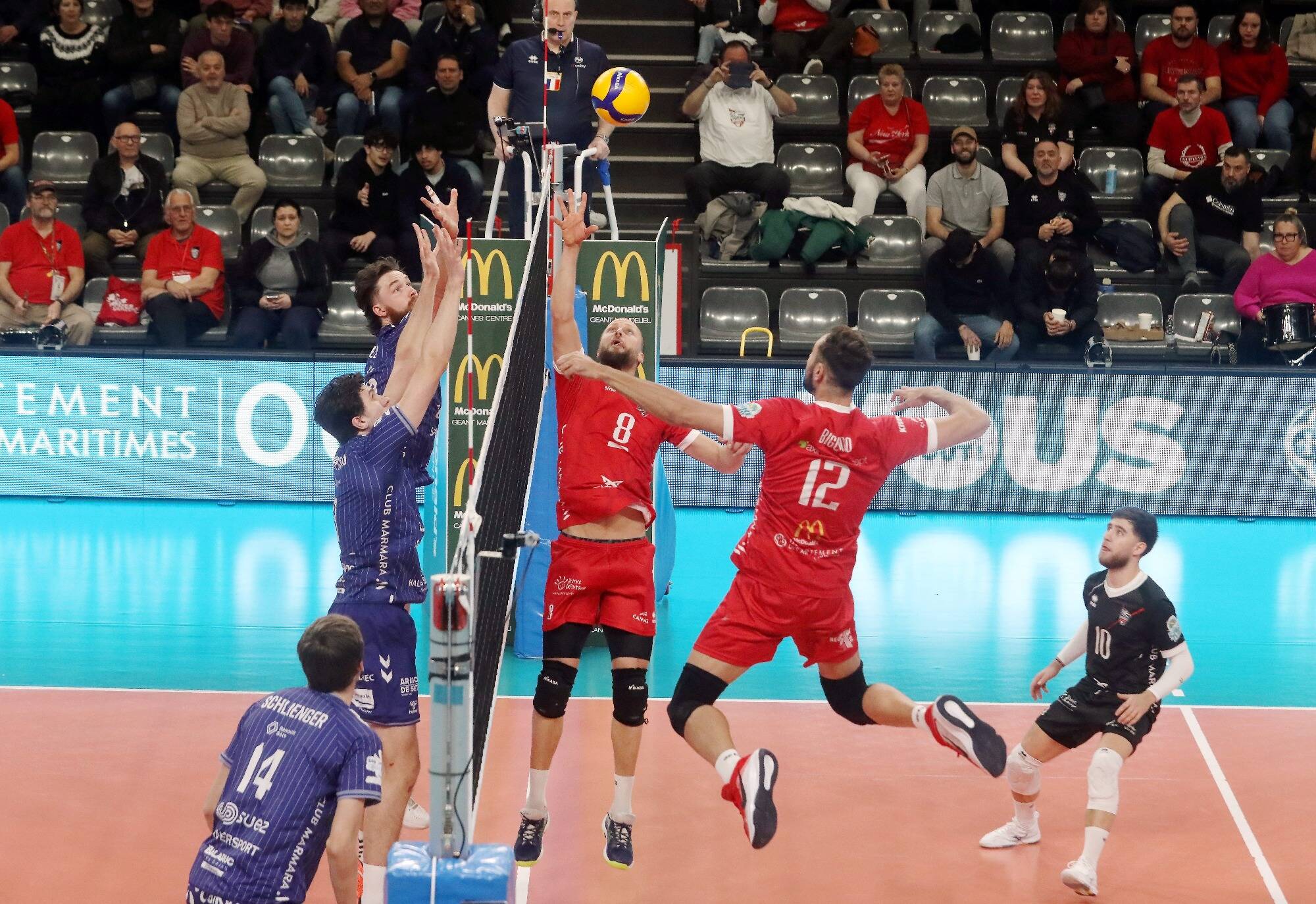 Soulagement pour le volley cannois: le RC Cannes et l'AS Cannes sont maintenus en élite