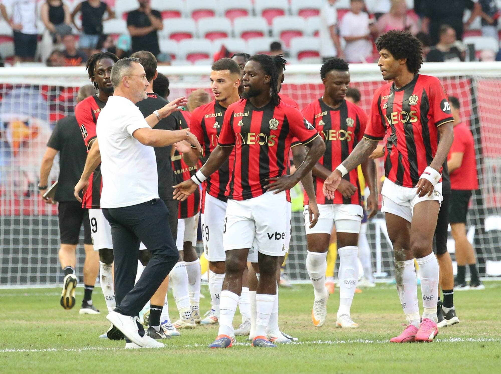 L'entraîneur de l'OGC Nice Franck Haise ne dirait "pas non à un ou deux joueurs de plus"