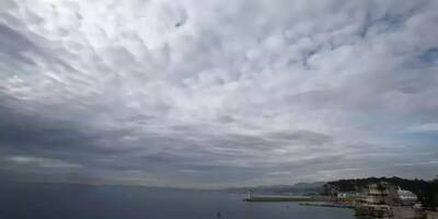 Un jeudi particulièrement nuageux dans les Alpes-Maritimes, le mercure peine à dépasser les 15°C
