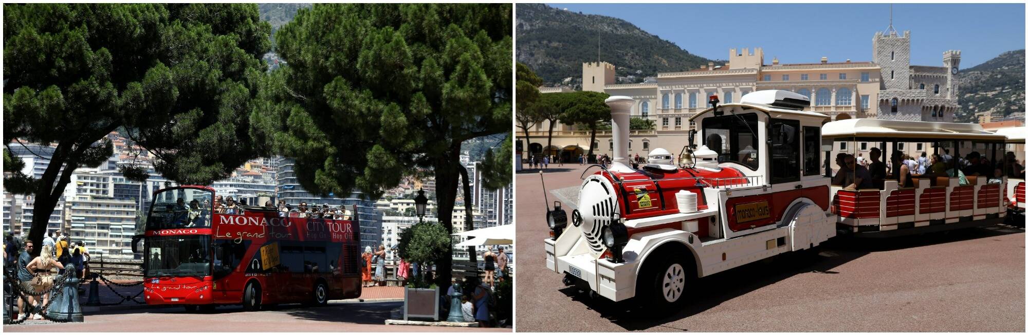 Faut-il plutôt visiter Monaco en bus à impériale ou avec le petit train? Voici notre comparatif