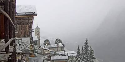 Après la canicule intense, les images de la neige tombée sur les Alpes du Sud ce lundi