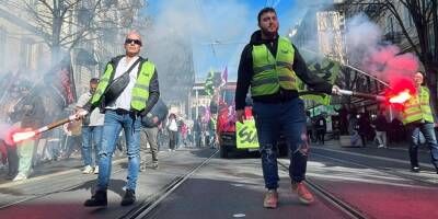 Retraites: 15.000 manifestants selon les syndicats à Nice, les cortèges défilent dans les rues de Toulon et Draguignan... suivez la mobilisation en direct