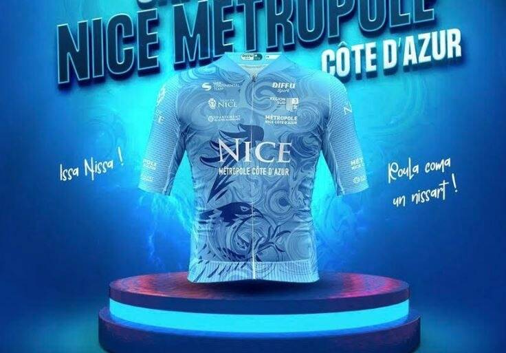 Cyclisme: voici à quoi va ressembler le nouveau maillot de Nice Métropole Côte d'Azur