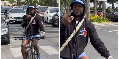 Aperçu sur la Croisette à Cannes, Floyd Mayweather Jr a un message (pas très sympa) à faire passer