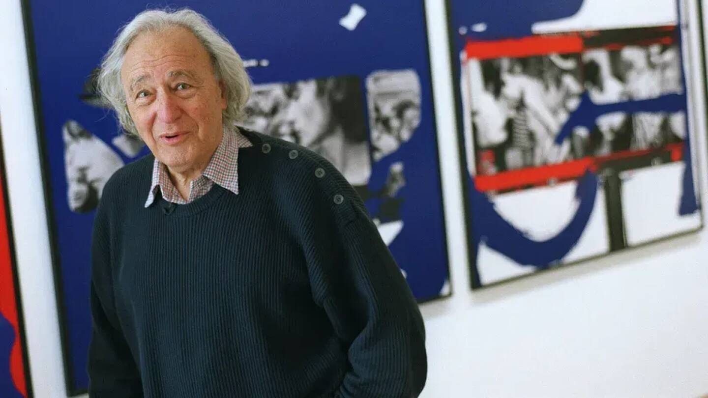 William Klein à la Maison européenne de la photographie, le 15 avril 2002.