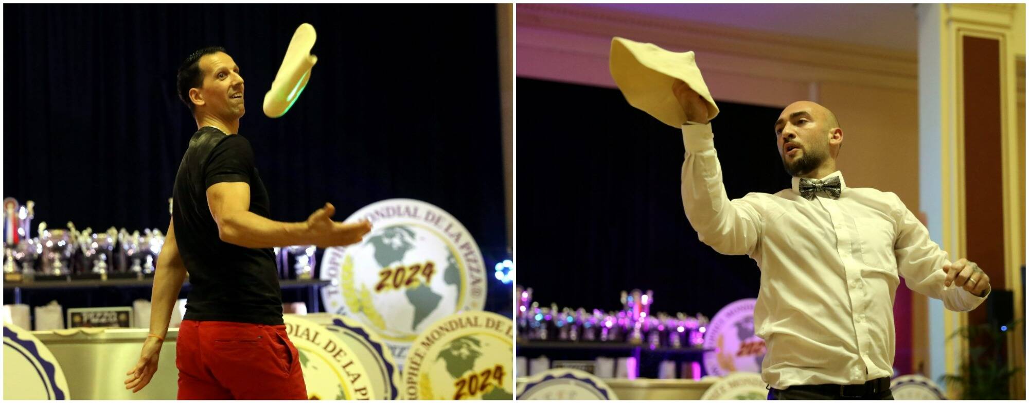 Ils ont fait tournoyer la pâte dans les airs pour la clôture du 1er Trophée mondial de la pizza à Menton