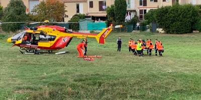 Un cycliste évacué par hélicoptère après un grave accident de vélo à Grasse