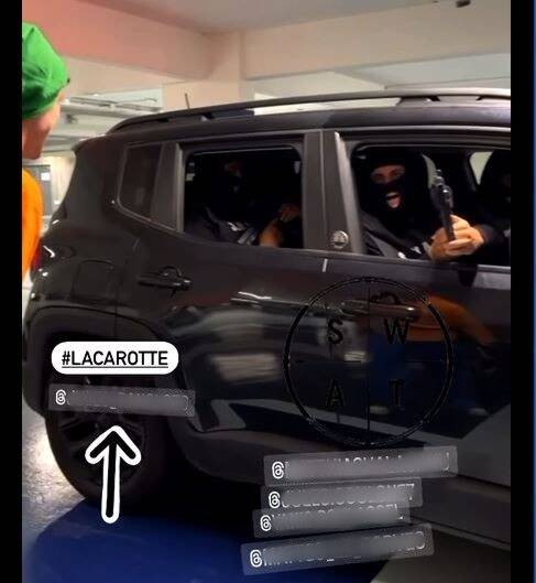 Déguisés avec des cagoules et une fausse arme, des joueurs du RCT effraient un automobiliste à Toulon