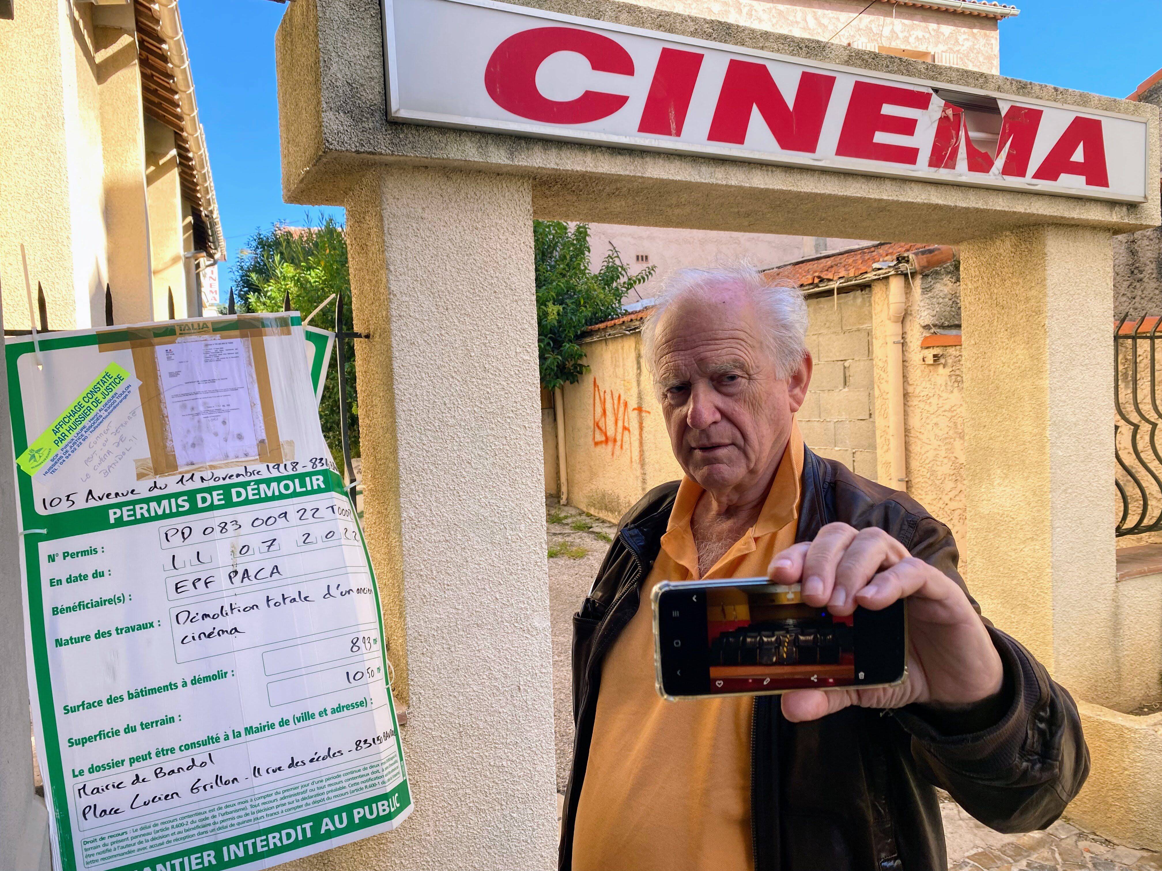 A Bandol, il veut sauver le cinéma Caméra de la démolition